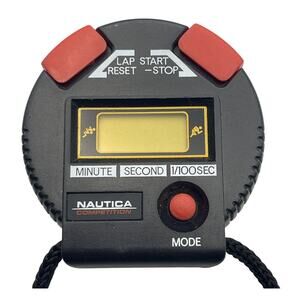 NAUTICA COMPETITION PROFESSIONAL QUARTZ TIMER STOPWATCH DEAD BATTERY
